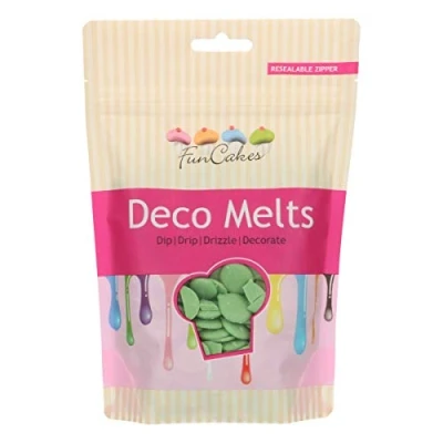 Image of FunCakes Deco Melts Green, AZO Free, 250 g