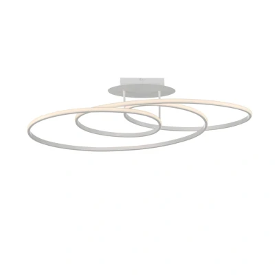 Image of Lumaca Integrated LED Semi Flush Ceiling Light White 1x 33W 3000K