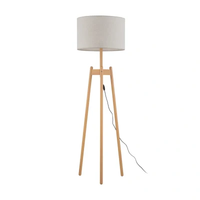 Image of Perez Tripod Floor Lamp Beige 1xE27