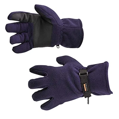 Image of Portwest Fleece Glove Insulatex Lined, Size: One Size, Colour: Navy, GL12NAR