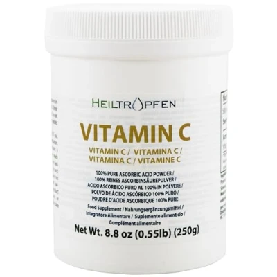 Image of Pure Ascorbic Acid fine crystalline Powder 0.55 lb 250 g Vitamin C Pharma Ingredients (Ph. EUR, USP, BP) Heiltropfen®