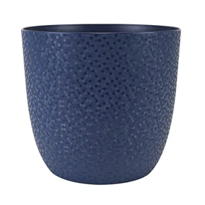 Image of EDA Opal Plant Pot Diameter 18.5 cm Deep Blue