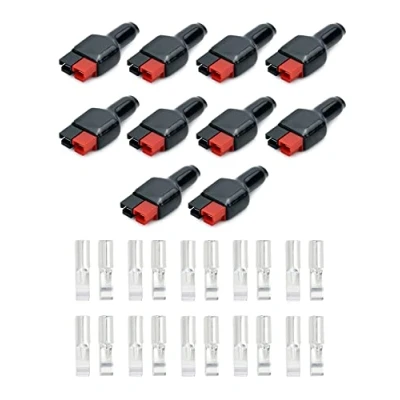 Image of QWORK® 30A Battery Terminal Connector, Quick Connect Disconnect Modular Power Connector 10 Pairs