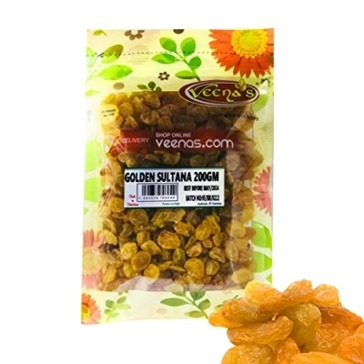Image of Veenas Golden Sultana 200G Raisins Indian Origin Dried Without Seed