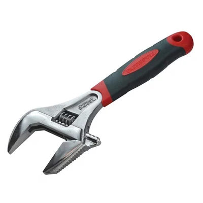 Image of Faithfull Wide Mouth Adjustable Wrench Spanner 200mm (8in) 46mm Cap Reversable Jaw