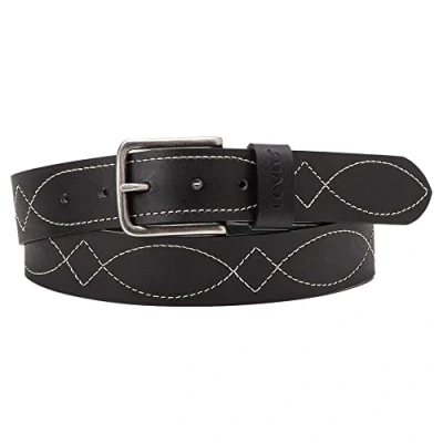 Image of Levi&#039;s Stitched BELT Unisex Belt, Size: 46, Regular black