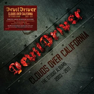 Image of DevilDriver Clouds Over California Splatter vinyl Sealed 2022 UK box set BMGCAT615BOX