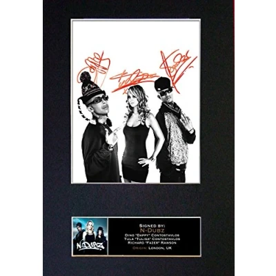 Image of NDUBZ Signed Autograph Mounted Photo Reproduction PRINT A4 Rare Perfect Birthday (297 x 210mm) #121 (Not Framed)