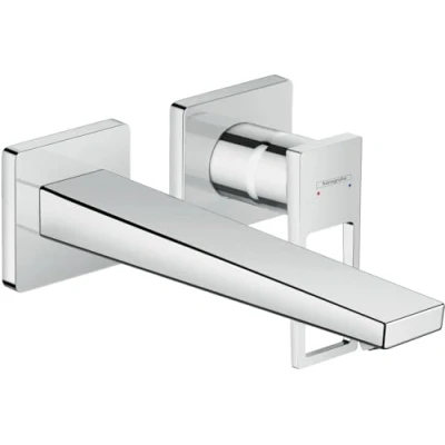 Image of hansgrohe Metropol Wall Mounted Basin Tap with Loop Handle, spout 225 mm, chrome