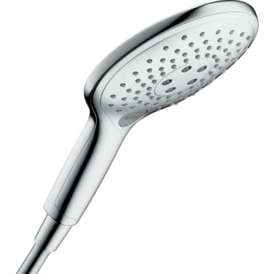Image of hansgrohe Raindance Select S water saving shower head 9 l/min (EcoSmart), hand round (⌀ 150 mm) with 3 sprays, anti limescale function, chrome, 28588000
