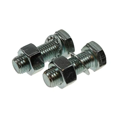 Image of BITS4REASONS MAYPOLE NEW MODEL X2 HIGH TENSILE STRENGTH M16 TOWBALL NUTS BOLTS X 45mm &amp; SHAKEPROOF WASHERS UK AND EU APPROVED MP249…