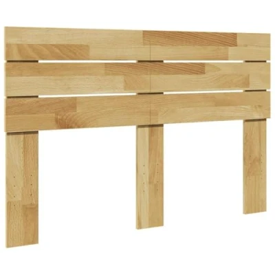 Image of vidaXL headboard 120 cm solid wood oak stylish bedroom furniture with sturdy legs and back support