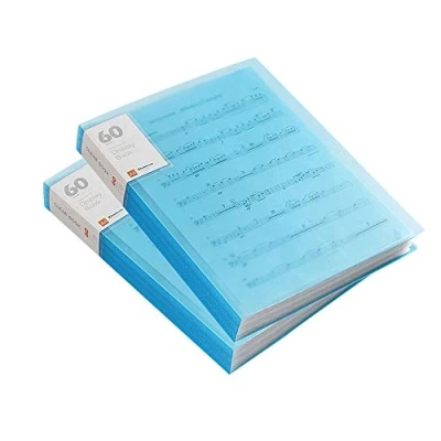 Image of 2Pcs Rediboom A4 Presentation Display Book Folder, 60 Pockets Document File Holder Expanding Organiser
