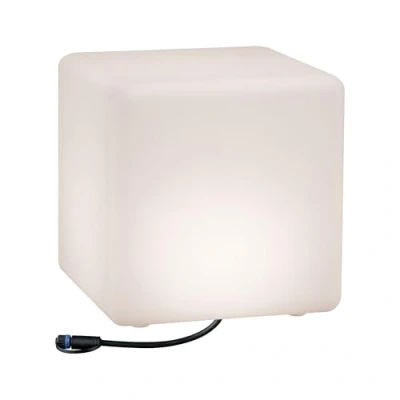 Image of Paulmann 94181 Outdoor Plug &amp; Shine Light Object Cube IP67 3000K 575lm 24V, 6.5 W, White