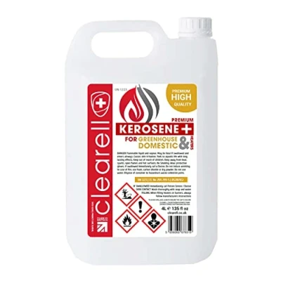 Image of Clearell 4L Pack of 1 Premium Quality Kerosene Paraffin Heater Heating Oil Fuel Compliant to BS2869C2 (4 Litres)