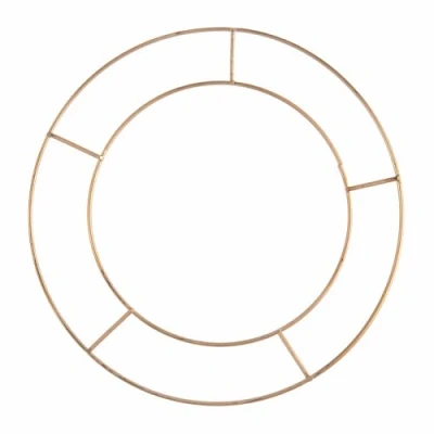 Image of Basic Wire 12in Flat Wreath Ring Single Floristry Hoop Frame
