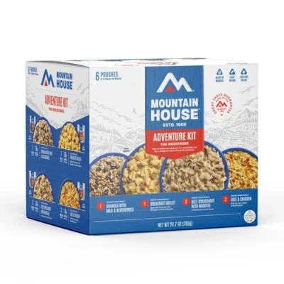 Image of Mountain House Adventure Weekender Kit Freeze Dried Camping &amp; Backpacking Food 12 Servings
