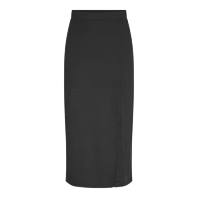 Image of PIECES Women&#039;s Pcnala Hw Midi Skirt Mm Bc, Black, S
