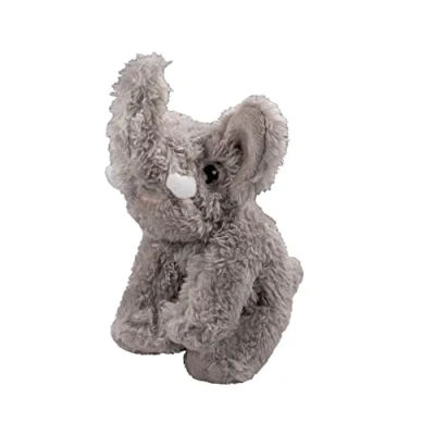 Image of EcoBuddiez Elephant from Deluxebase. Small Soft Plush Animals made Recycled Plastic Bottles. Eco Friendly Cuddly Gift for Kids and Cute Stuffed Animal Toy Toddlers.