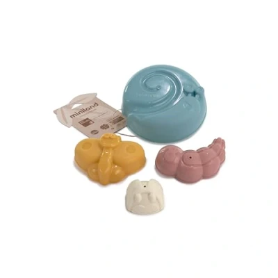 Image of Miniland ECO Sand Molds Toy for children with set of 4 pieces shapes from the sea.