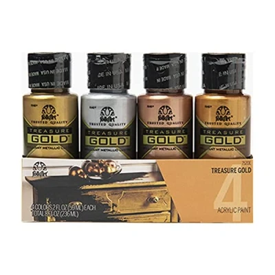 Image of TREASURE GOLD PAINT SET (4 COLOR) FOLKART SETS