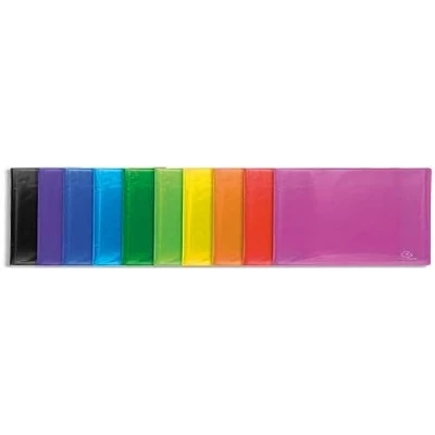 Image of Exacompta Ref. 85870E 1 Iderama document protector 40 smooth crystal pockets 80 views for A4 size 24 x 32 cm semi rigid polypro cover 10 random colors