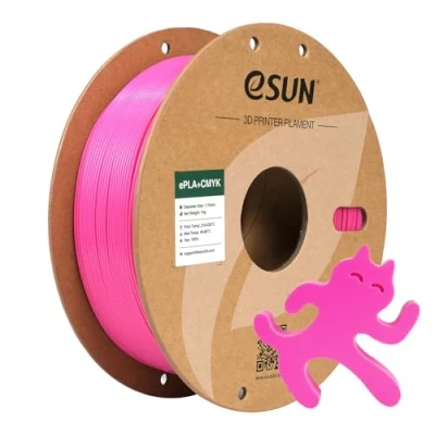Image of eSUN PLA+ Filament 1.75mm, Lithophane 3D Printer PLA Plus, Dimensional Accuracy +/ 0.03mm, 1KG Spool (2.2 LBS) CMYK for FDM Printers,Magenta