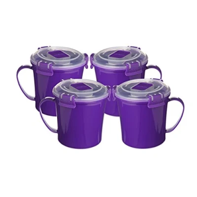 Image of Sistema 21107PURPLE Soup Mug to Go Purple Set of