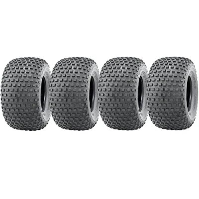 Image of 22x11.00 8 Knobby ATV Tyres Quad 4ply Wanda P323 E Marked Road Legal (Set of 4)