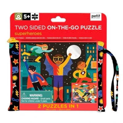 Image of Petit Collage 0810073341180 Superheroes Puzzle
