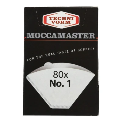 Image of Moccamaster No.1 Paper Filters (80 Filters) White