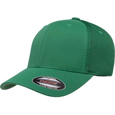 Image of Flexfit Ultrafibre Airmesh Fitted Trucker Hat, Green, L XL