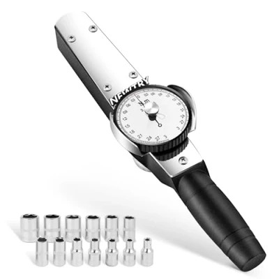 Image of NEWTRY Digital Pointer Dial Torque Wrench Torsion Meter Force Test 3/8 1/2 3/4 0 3000Nm (0.3 3Nm)