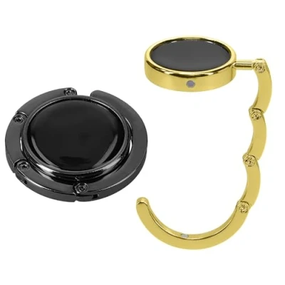 Image of kwmobile Purse Hanger for Table (Set of 2) Hook Folding Handbag Portable Bag Holder