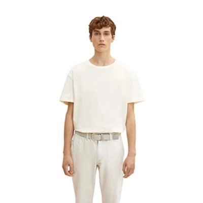Image of TOM TAILOR Denim Men&#039;s T Shirt with Back Print 1033032, 10338 Soft Light Beige, L