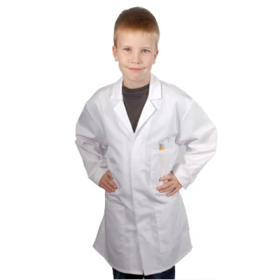 Image of Food Safety Direct FSD Children&#039;s White Lab Coat/Doctor Coat/Science Coat (Age 8 10)