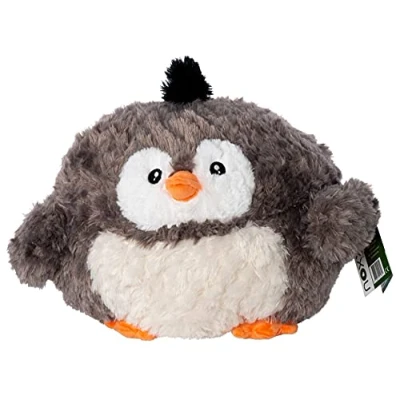 Image of Cozy Noxxiez Cuddly Plush Children&#039;s Hand Warmer Toy, Stuffed Pillow as Fluffy Heat Cushion, Toy for Bed, Car and Home (Penguin)