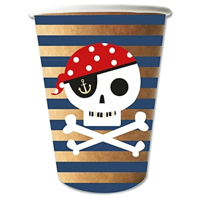 Image of Amscan 9910321 Treasure Island Cup 250Ml