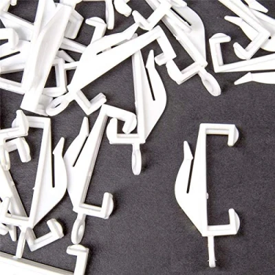 Image of 30x Decorail Curtain Track Gliders Rail Loop Runner Hooks White Plastic Nylon