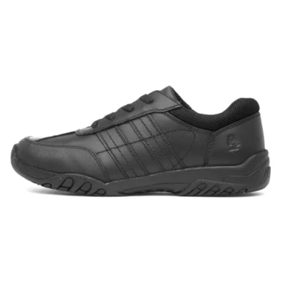 Image of Hush Puppies Jezza 2 Senior School Uniform Shoe, Black, 9 UK