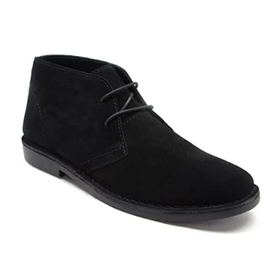 Image of Red Tape Gobi Black Suede Leather Mens Desert Boots Size UK 8