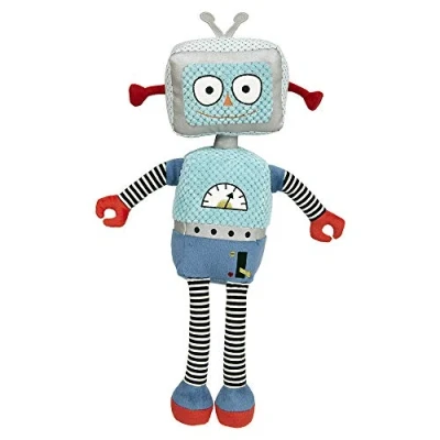 Image of Wilberry Robots Light Blue Robot Soft Toy WB003602, Hellblau