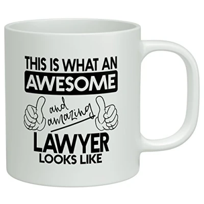 Image of Shopagift This is what an Awesome and Amazing Lawyer Looks Like White 10oz Mug Cup