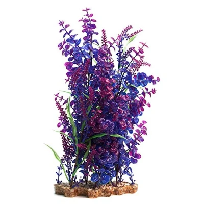 Image of Aqua One Vibrance Bacopa/Equisetum with Gravel Base Aquarium Plant, X Large, Blue