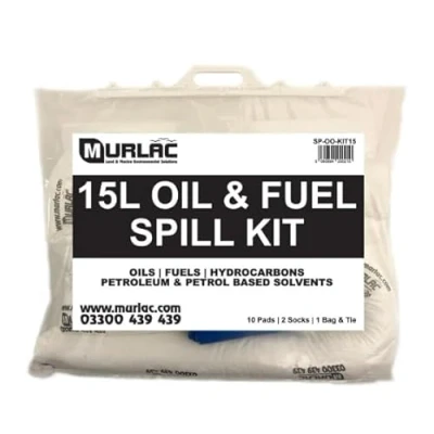 Image of 15L Oil &amp; Fuel Spill Kit UK Manufactured Hydrocarbons