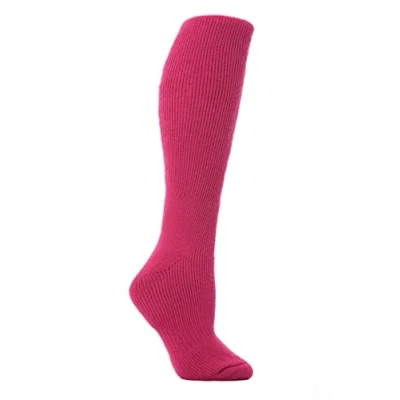 Image of 1 Pair Raspberry Long Thermal Socks Ladies 4 8 Heat Holders