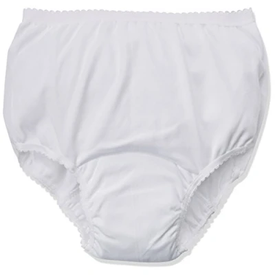 Image of P&amp;S Healthcare 2X Large White Ladies Cotton Comfy Incontinence Brief