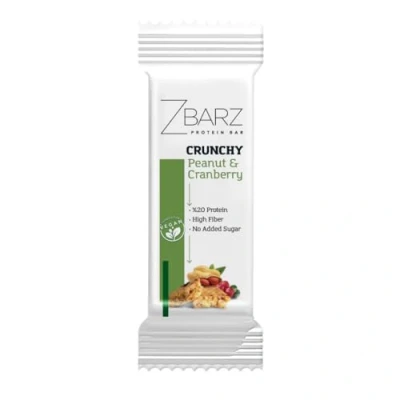 Image of Zbarz fruit &amp; energy Bars, vegan, vegetarian, and without added sugar (Mix Box, 12 x Bars) Sport bars made from fruits nuts for everyday use, cycling, hiking, (Peanut Crannberry)