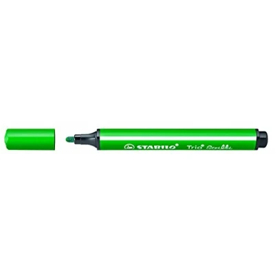 Image of Felt Tip Pen STABILO Trio Scribbi box of 5 green