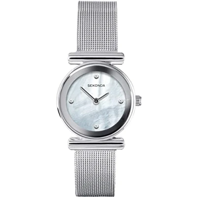 Image of Sekonda Ladies Analogue Quartz Watch with Mother of Pearl Dial and Milanese Strap 40346
